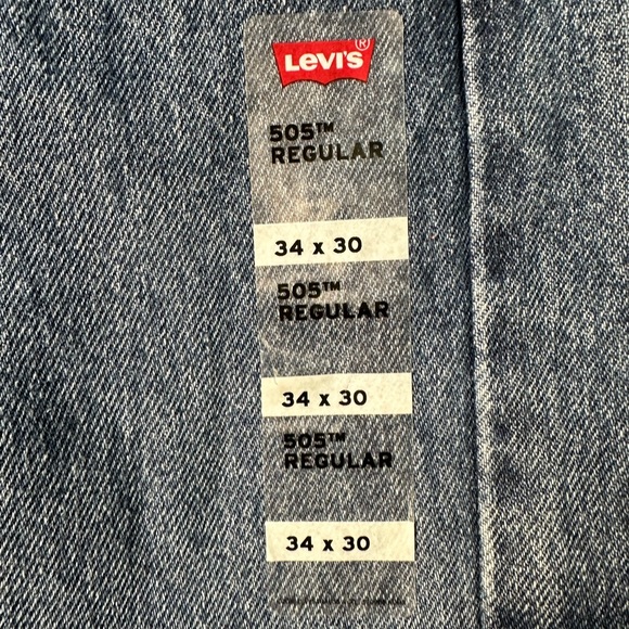 NWT men’s Levi’s 505 regular fit jeans SZ 34x30 - Picture 9 of 11